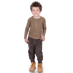 Alban bluse - Bison