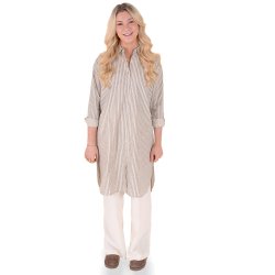 Annelise skjorte - Cream &amp; Ebony