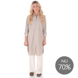 Annelise skjorte - Cream &amp; Ebony