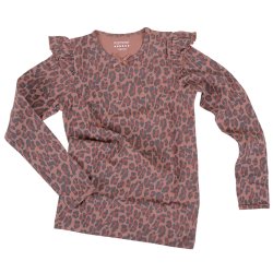 Anni bluse - Leopard Rose