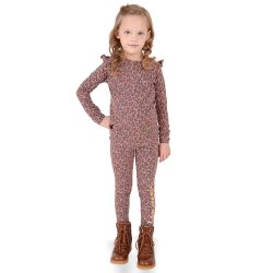 Anni bluse - Leopard Rose