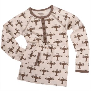 Aslan bluse - Bison & Sandshell