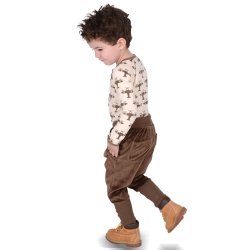 Aslan bluse - Bison &amp; Sandshell