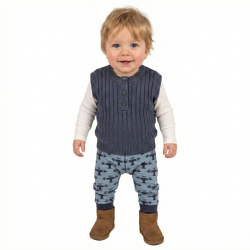 Assi baby bukser - Dove Blue