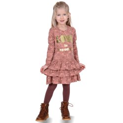 Carla kjole - Flower Rose