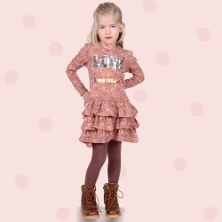 Carla kjole - Flower Rose