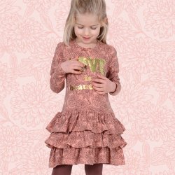 Carla kjole - Flower Rose