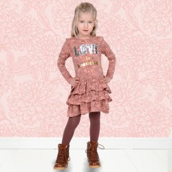 Carla kjole - Flower Rose