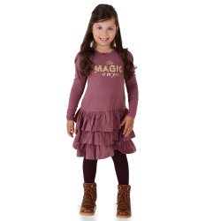 Caroll kjole - Dark Rose