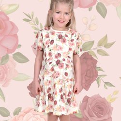 Cassandra kjole - Antique Rose