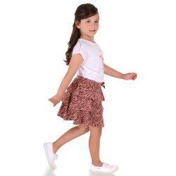 Debbie nederdel - Zebra Rose