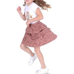 Debbie nederdel - Zebra Rose