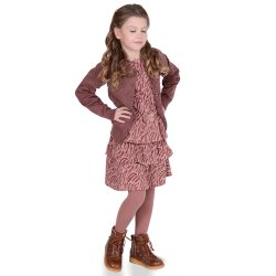 Debbie nederdel - Zebra Rose