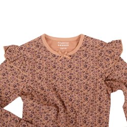 Herdis bluse - Camel flower