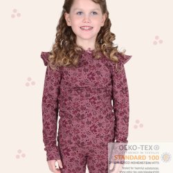 Herdis bluse - Dark Rose