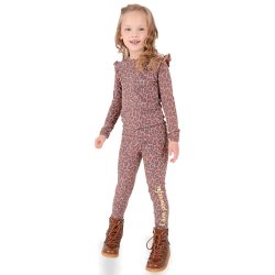 Jessica Leggings - Leopard Rose