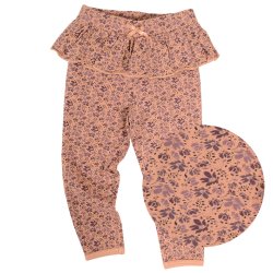Line Leggings - Camel flower