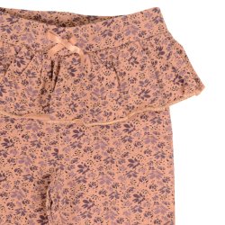 Line Leggings - Camel flower