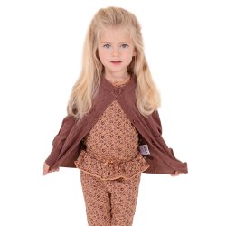 Line Leggings - Camel flower