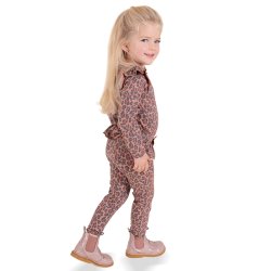Lise baby leggings - Leopard Rose