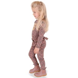 Lise baby leggings - Leopard Rose