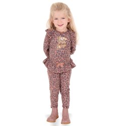 Lise baby leggings - Leopard Rose