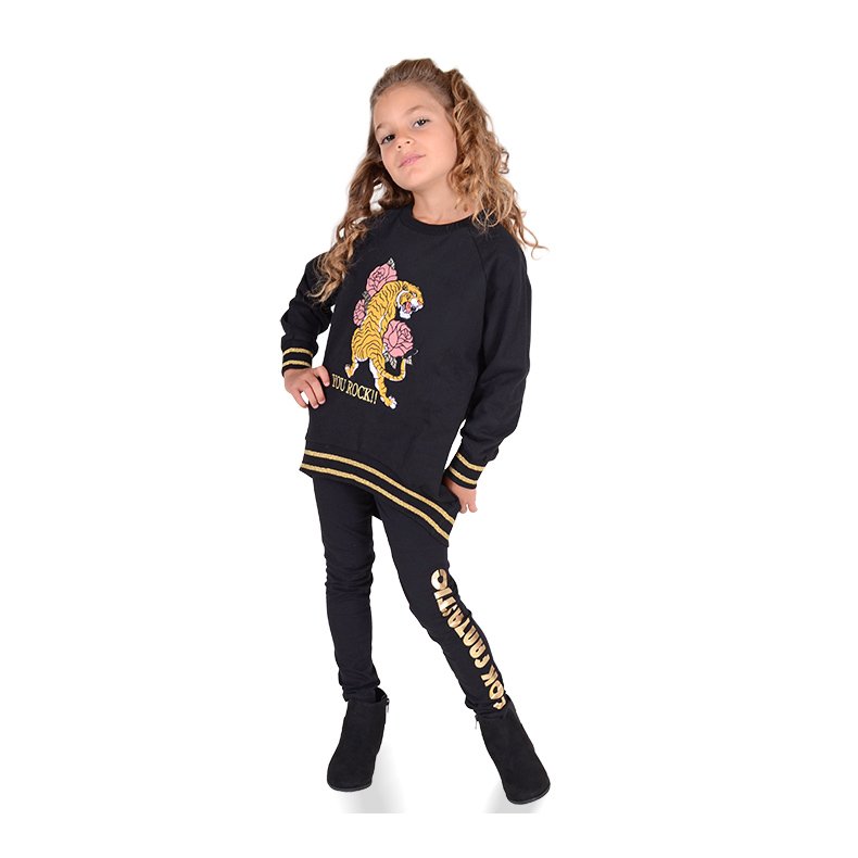 Susan leggings - Black/Gold