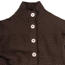 Paw cardigan - Coffee