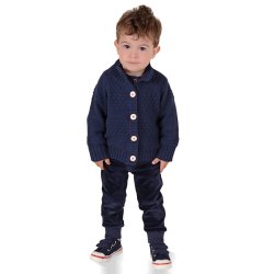 Paw cardigan - Dark Navy