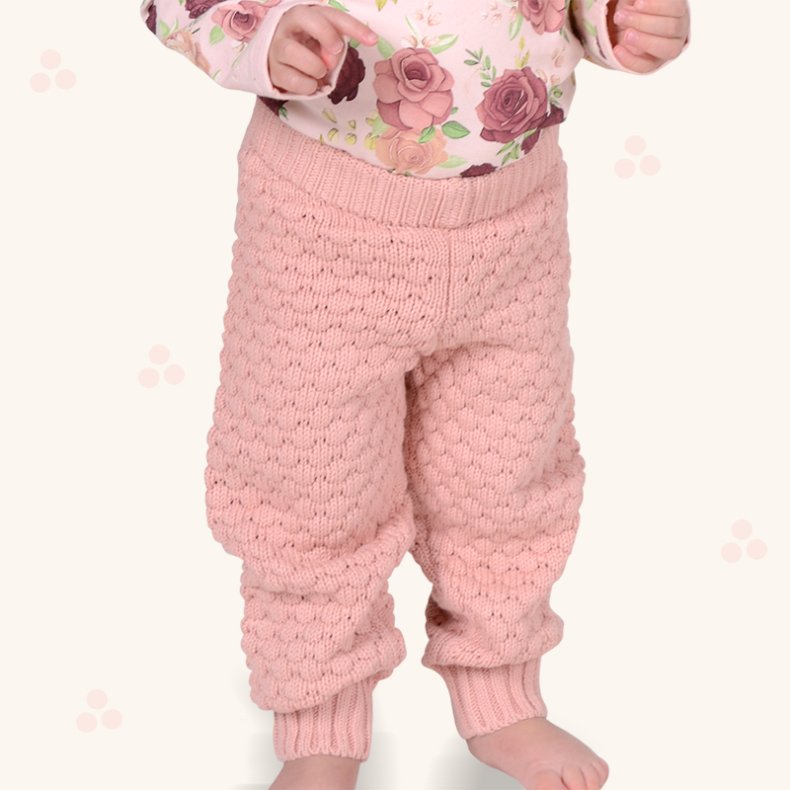 Rista baby bukser - Rose Tan