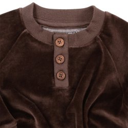 Robin baby bluse - Coffee