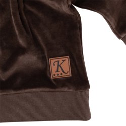 Robin baby bluse - Coffee