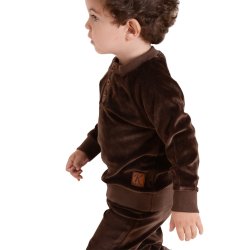 Robin baby bluse - Coffee