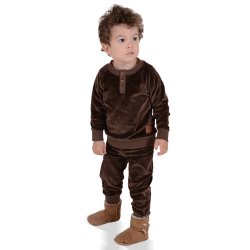 Robin baby bluse - Coffee