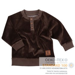 Robin baby bluse - Coffee