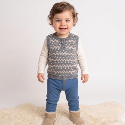 Alver baby bukser - Boble blue