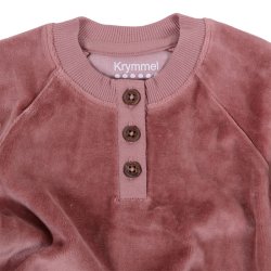 Ronja baby bluse - Dark Rose