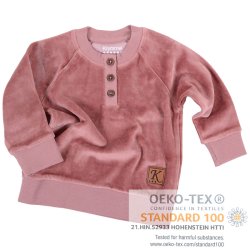 Ronja baby bluse - Dark Rose