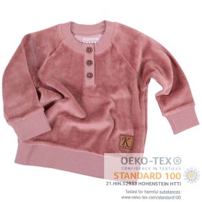Ronja baby bluse - Dark Rose