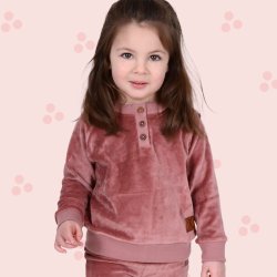 Ronja baby bluse - Dark Rose
