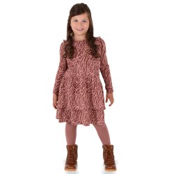 Vibeke kjole - Zebra Rose