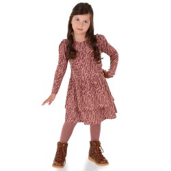 Vibeke kjole - Zebra Rose