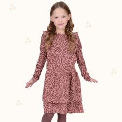 Vibeke kjole - Zebra Rose