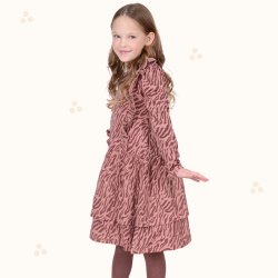 Vibeke kjole - Zebra Rose