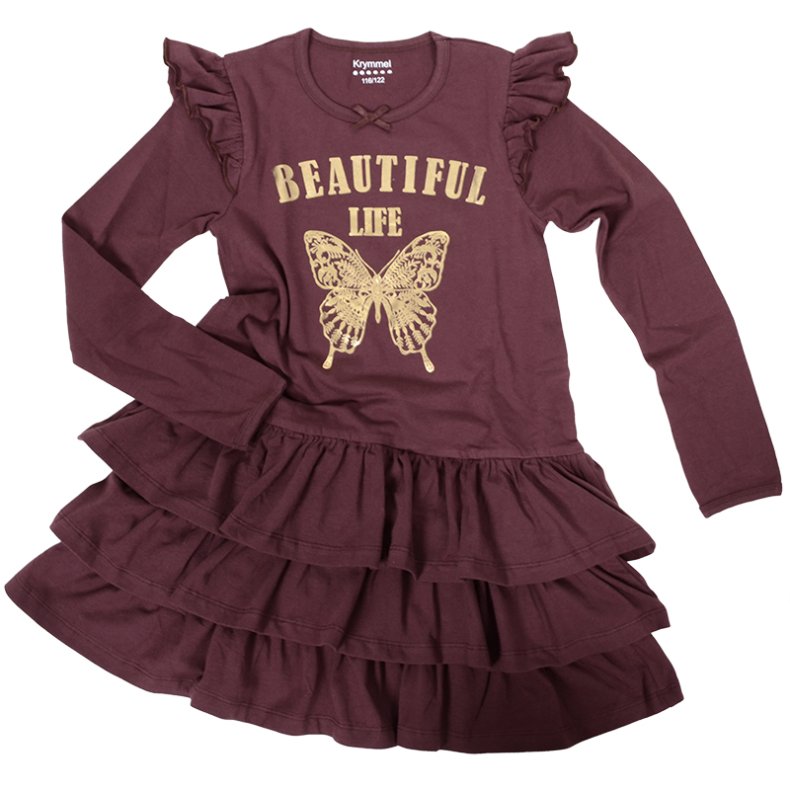 Wilma kjole - Dark Mahogany