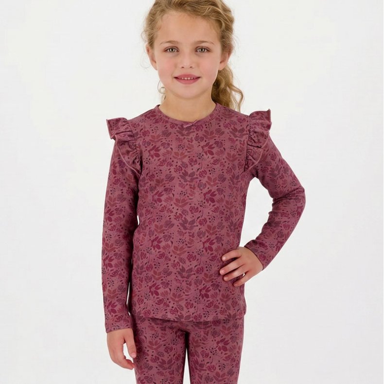 Herdis bluse - Dark Rose