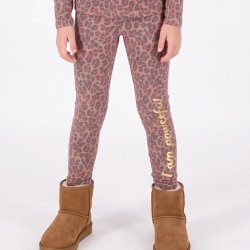 Jessica Leggings - Leopard Rose