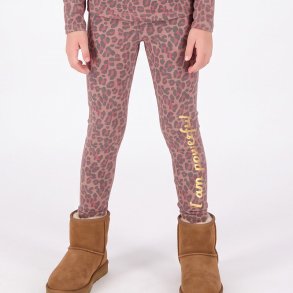 Jessica Leggings - Leopard Rose