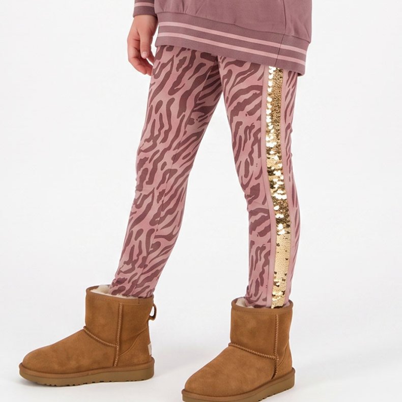 Julle leggings - Zebra Rose