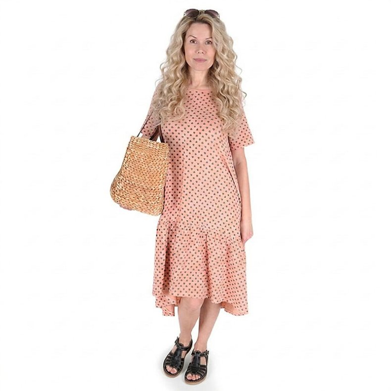 Magda kjole - Dusty peach